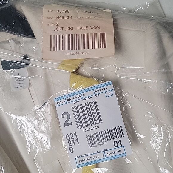 NWT J Crew Lexington 2 Riding Wool Jacket Blazer Creme Academia Prep Equestrian - Picture 5 of 16